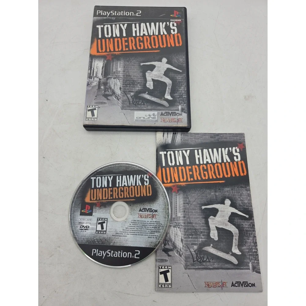 Tony Hawk Underground Sony Playstation 2 PS2 Complete CIB - TESTED WORKS
